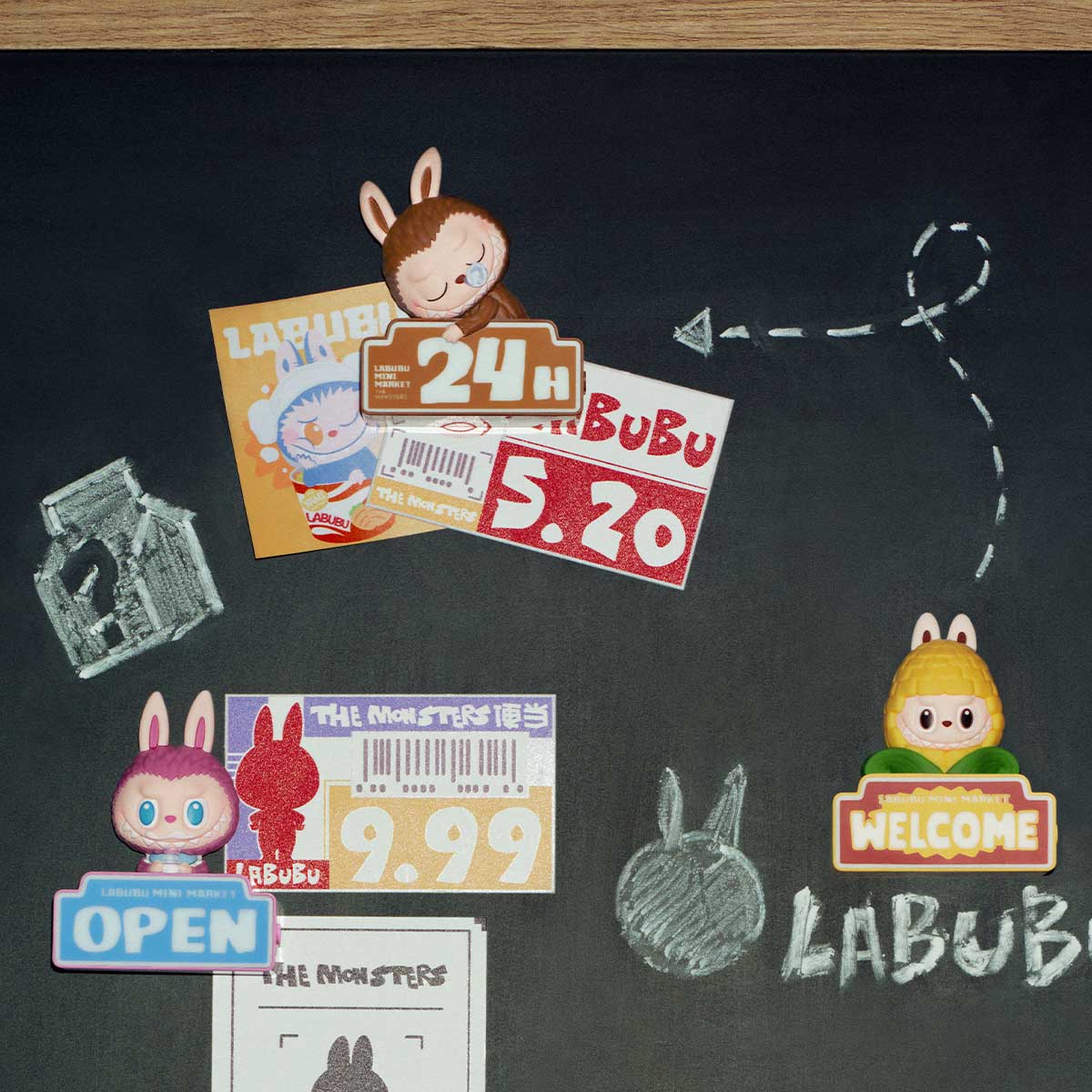 THE MONSTERS Wacky Mart Series-Fridge Magnet Blind Box1