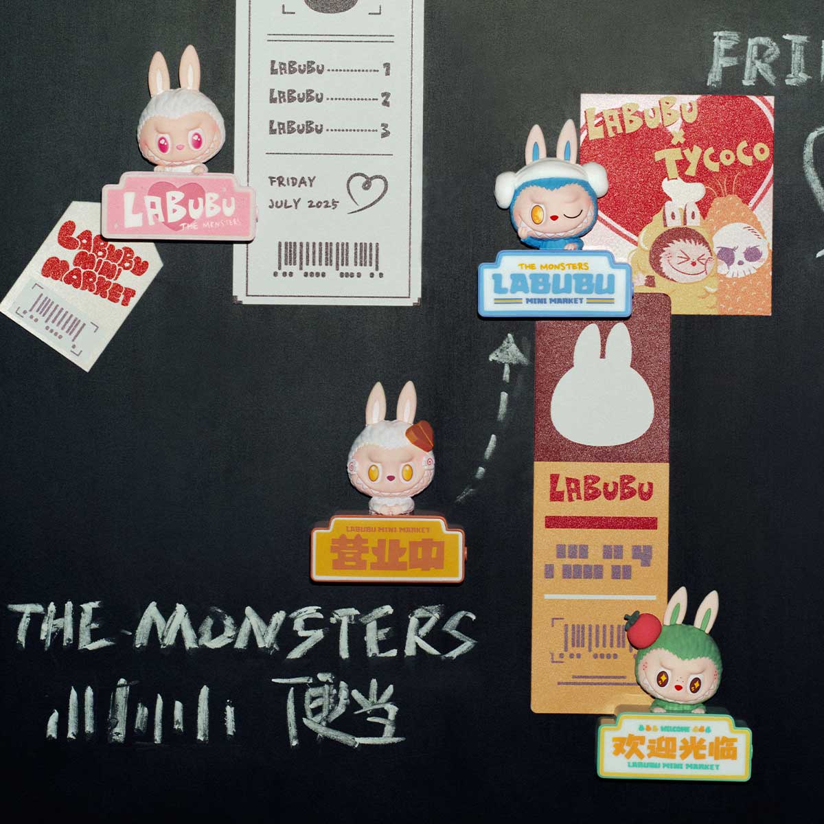 THE MONSTERS Wacky Mart Series-Fridge Magnet Blind Box1