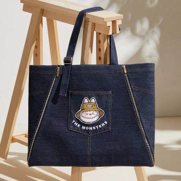 THE MONSTERS FALL IN WILD SERIES-Denim Apron Bag