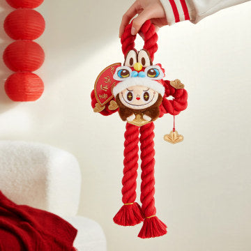 Wealthy Snake's New Year Celebration Series-LABUBU Plush Door Decoration