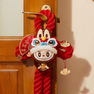 Wealthy Snake's New Year Celebration Series-LABUBU Plush Door Decoration