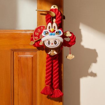 Wealthy Snake's New Year Celebration Series-LABUBU Plush Door Decoration